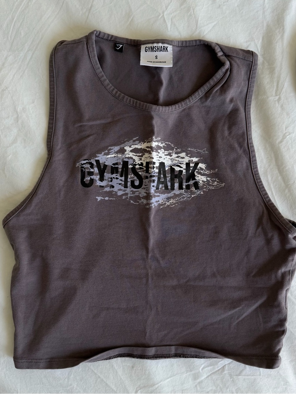 Gymshark Taupe Graphic Crew Neck Tank Top